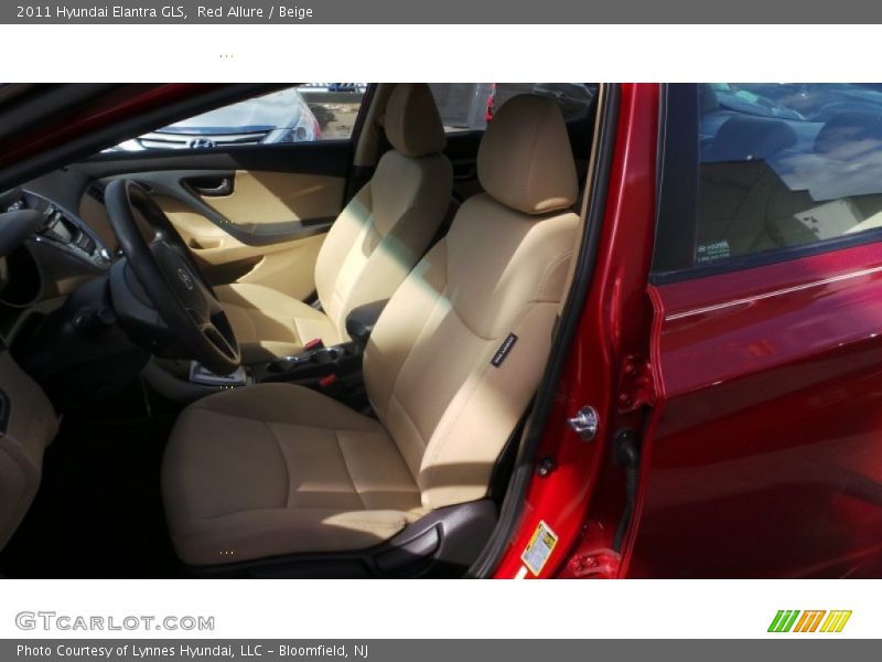 Red Allure / Beige 2011 Hyundai Elantra GLS