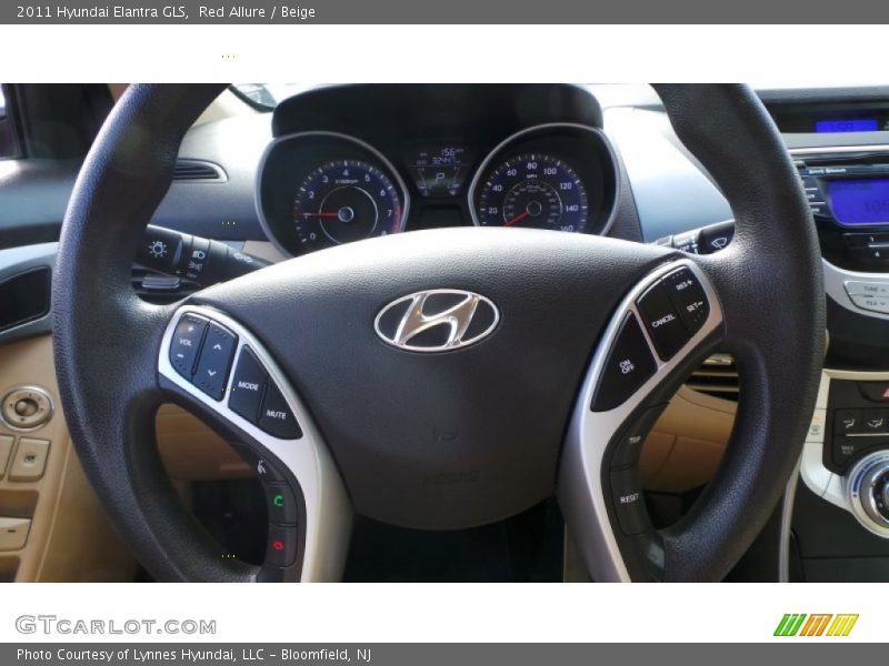 Red Allure / Beige 2011 Hyundai Elantra GLS