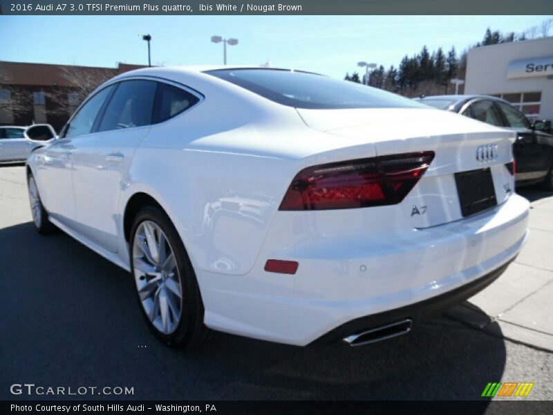 Ibis White / Nougat Brown 2016 Audi A7 3.0 TFSI Premium Plus quattro