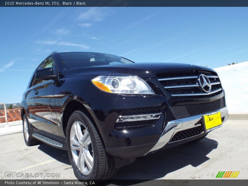 Black / Black 2015 Mercedes-Benz ML 350