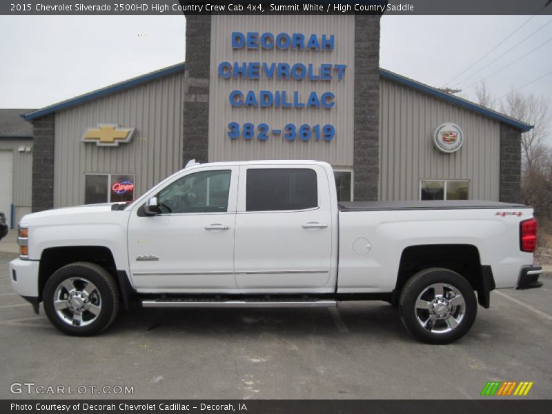 Summit White / High Country Saddle 2015 Chevrolet Silverado 2500HD High Country Crew Cab 4x4
