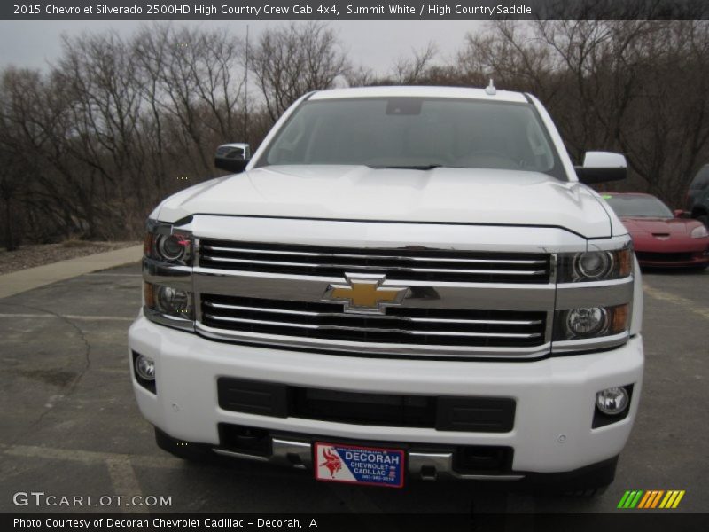 Summit White / High Country Saddle 2015 Chevrolet Silverado 2500HD High Country Crew Cab 4x4