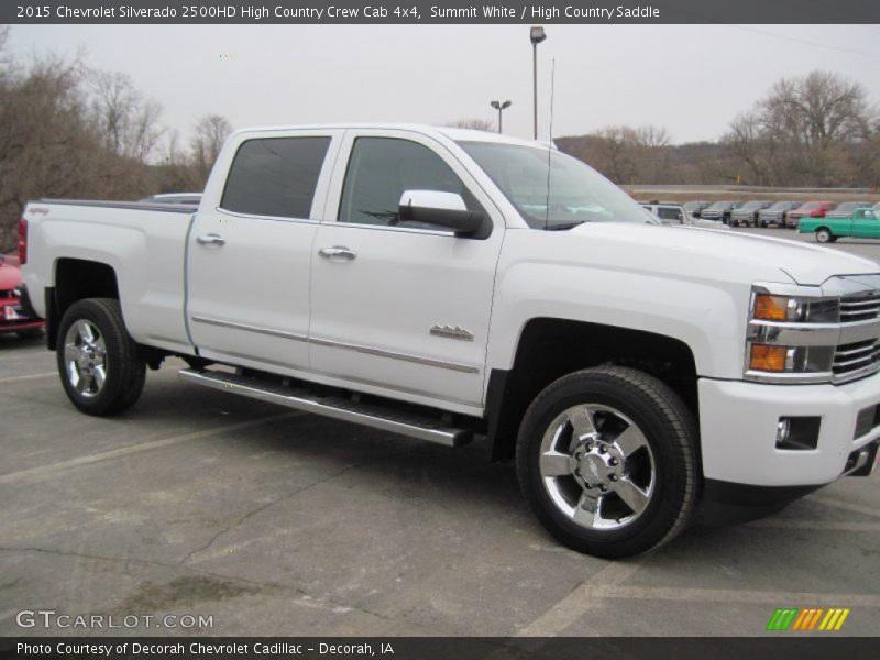 Summit White / High Country Saddle 2015 Chevrolet Silverado 2500HD High Country Crew Cab 4x4