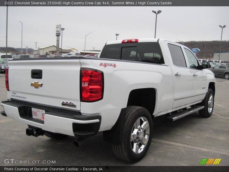 Summit White / High Country Saddle 2015 Chevrolet Silverado 2500HD High Country Crew Cab 4x4