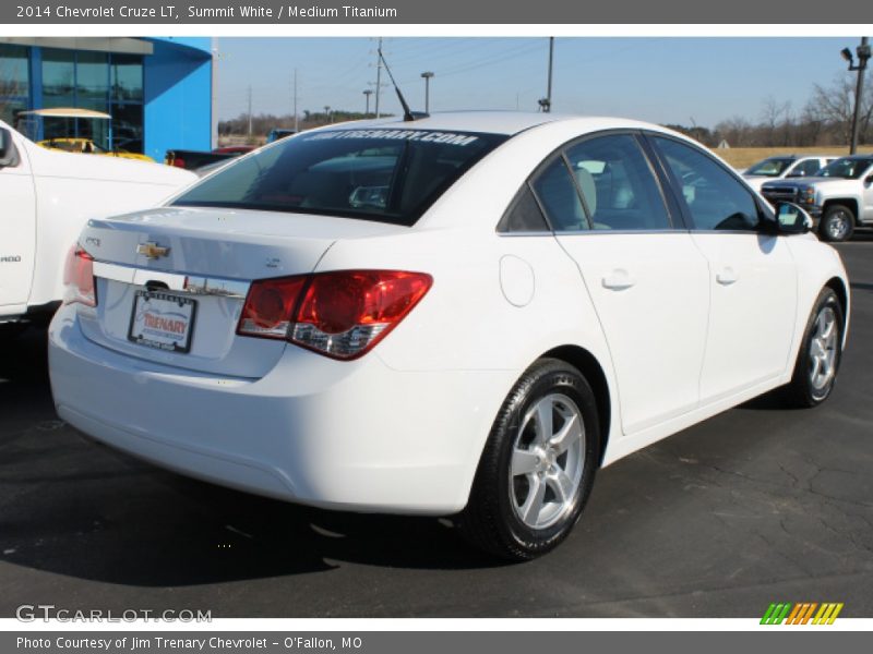 Summit White / Medium Titanium 2014 Chevrolet Cruze LT