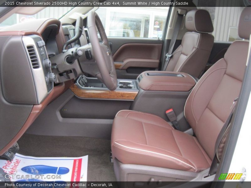 Summit White / High Country Saddle 2015 Chevrolet Silverado 2500HD High Country Crew Cab 4x4
