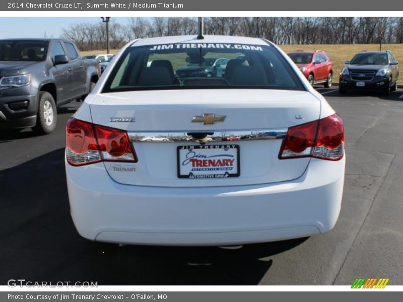Summit White / Medium Titanium 2014 Chevrolet Cruze LT