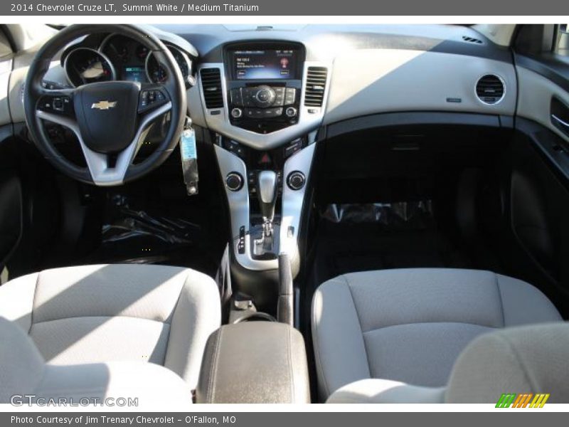 Summit White / Medium Titanium 2014 Chevrolet Cruze LT