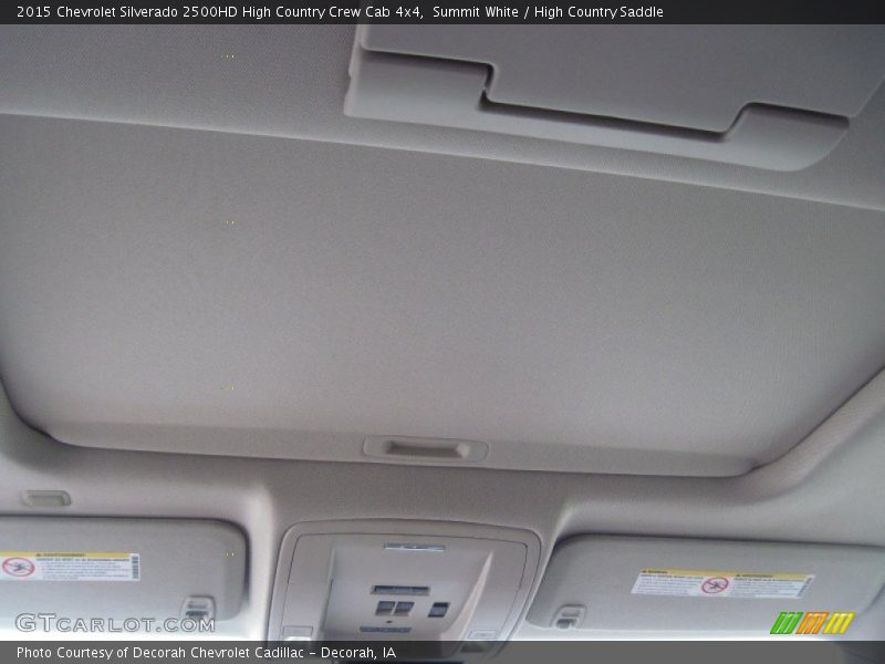 Summit White / High Country Saddle 2015 Chevrolet Silverado 2500HD High Country Crew Cab 4x4