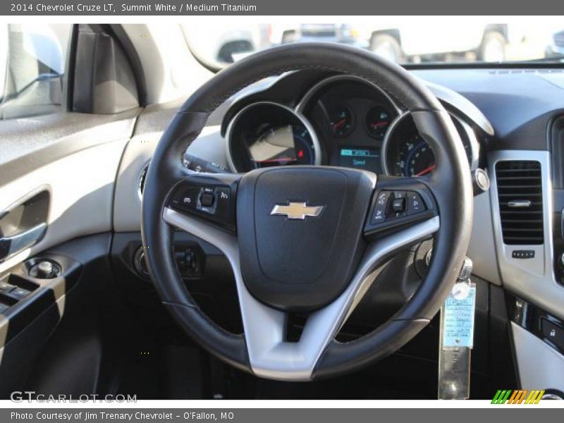 Summit White / Medium Titanium 2014 Chevrolet Cruze LT