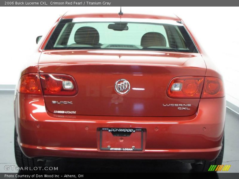 Crimson Red Pearl / Titanium Gray 2006 Buick Lucerne CXL