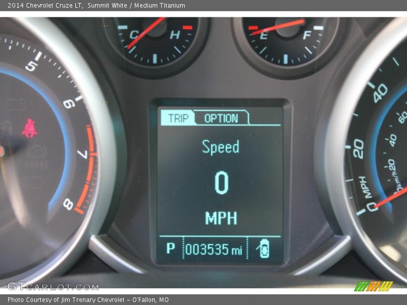 Summit White / Medium Titanium 2014 Chevrolet Cruze LT