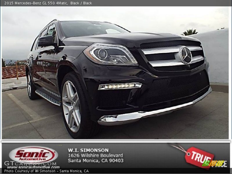 Black / Black 2015 Mercedes-Benz GL 550 4Matic