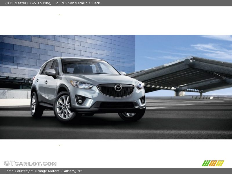 Liquid Silver Metallic / Black 2015 Mazda CX-5 Touring