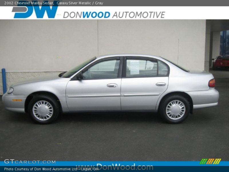 Galaxy Silver Metallic / Gray 2002 Chevrolet Malibu Sedan