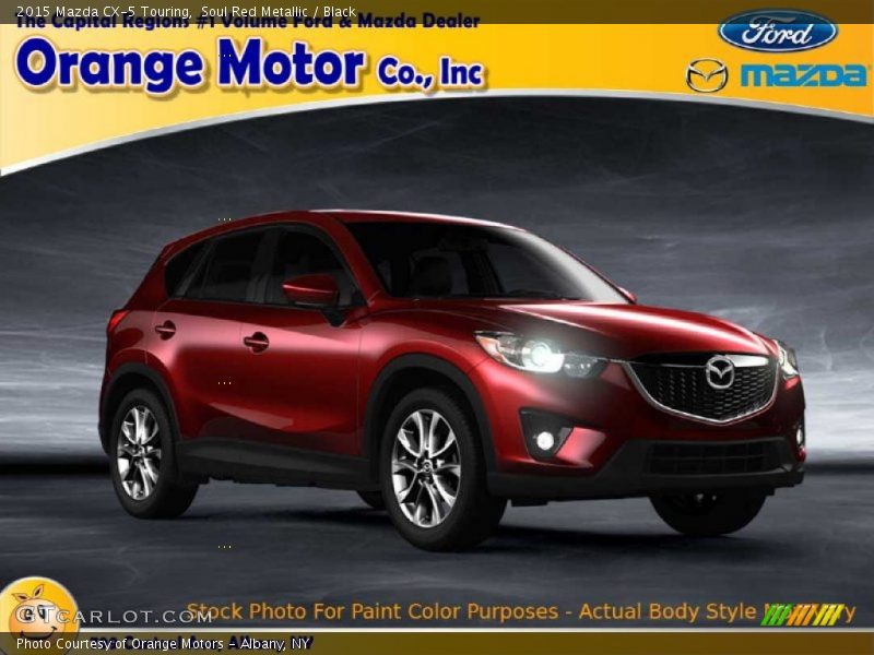 Soul Red Metallic / Black 2015 Mazda CX-5 Touring