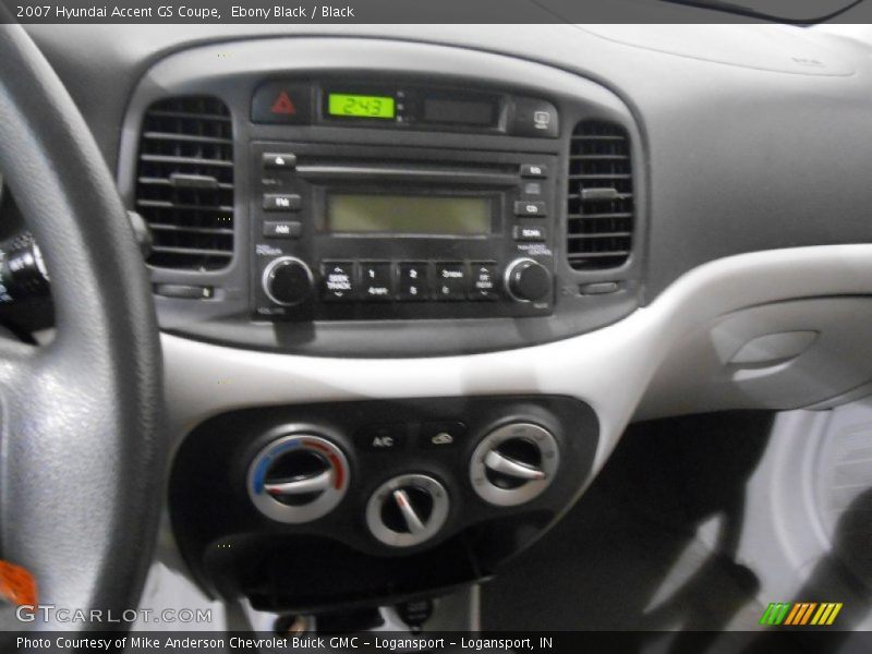 Ebony Black / Black 2007 Hyundai Accent GS Coupe