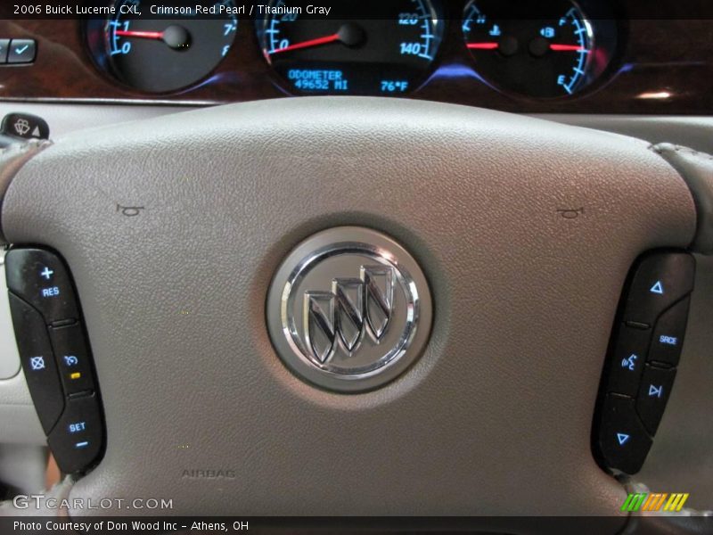 Crimson Red Pearl / Titanium Gray 2006 Buick Lucerne CXL