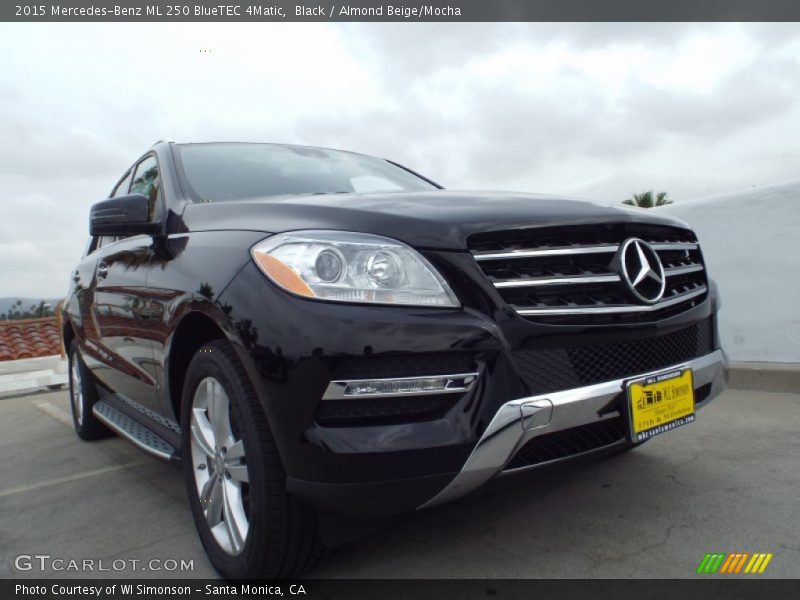 Black / Almond Beige/Mocha 2015 Mercedes-Benz ML 250 BlueTEC 4Matic