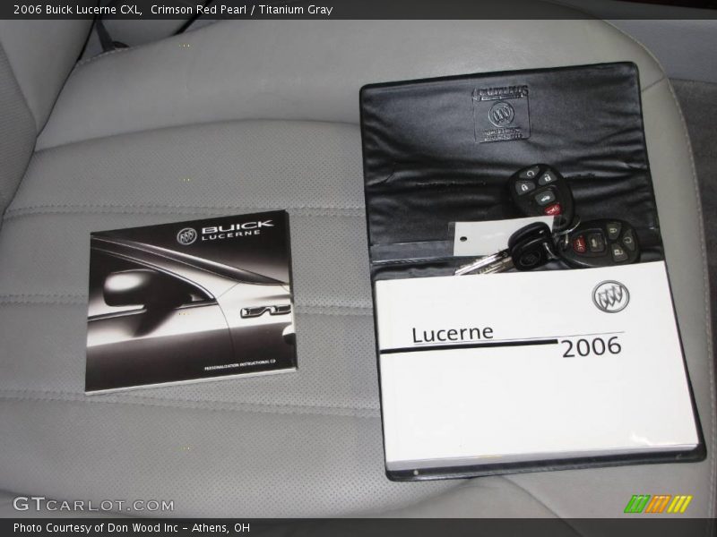 Crimson Red Pearl / Titanium Gray 2006 Buick Lucerne CXL