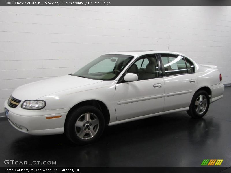 Summit White / Neutral Beige 2003 Chevrolet Malibu LS Sedan
