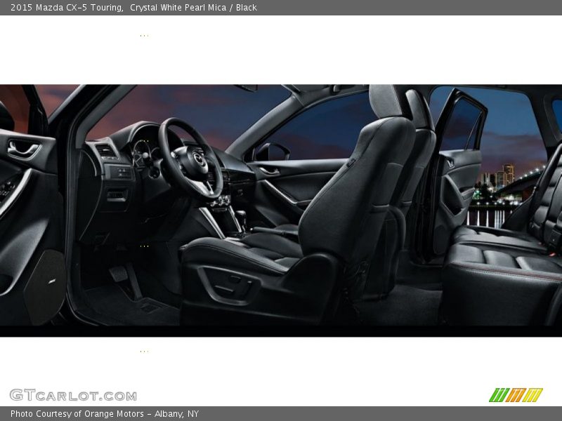 Crystal White Pearl Mica / Black 2015 Mazda CX-5 Touring