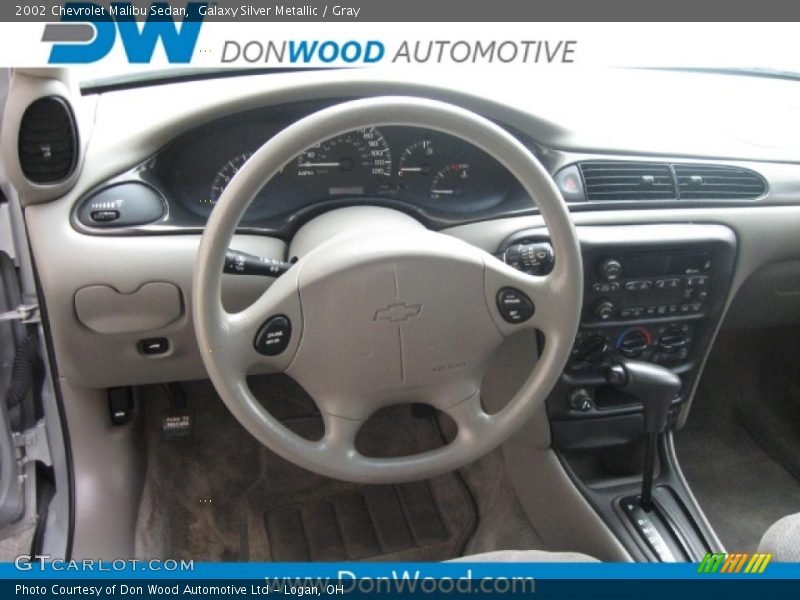 Galaxy Silver Metallic / Gray 2002 Chevrolet Malibu Sedan