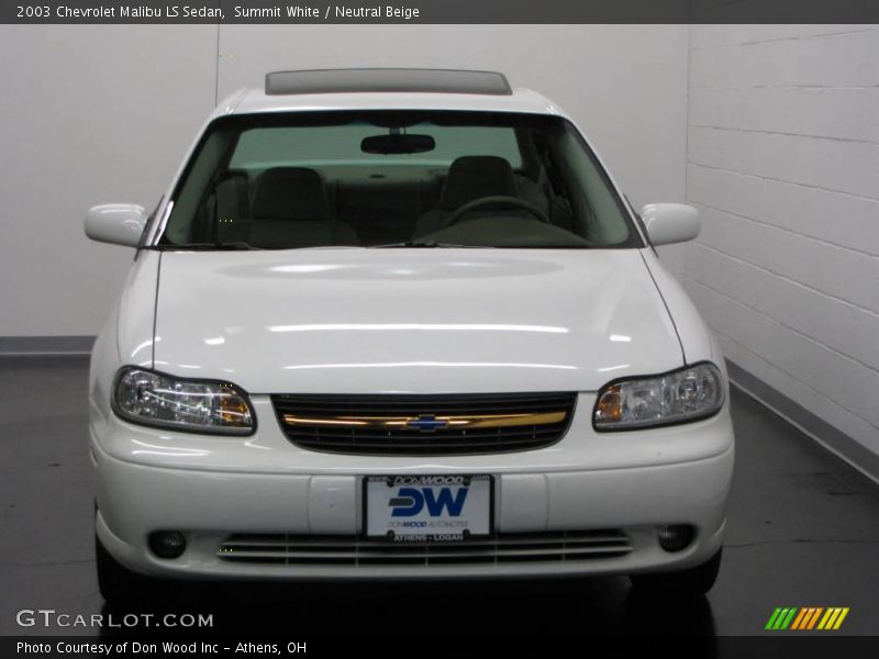 Summit White / Neutral Beige 2003 Chevrolet Malibu LS Sedan