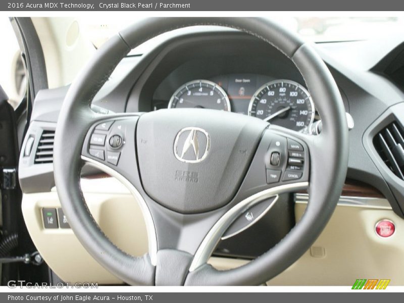 Crystal Black Pearl / Parchment 2016 Acura MDX Technology