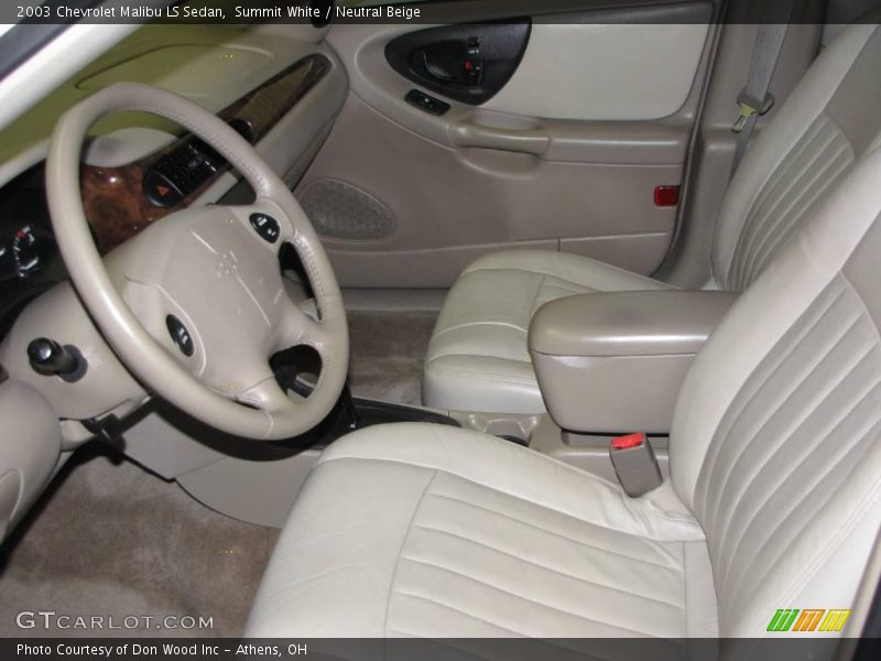 Summit White / Neutral Beige 2003 Chevrolet Malibu LS Sedan