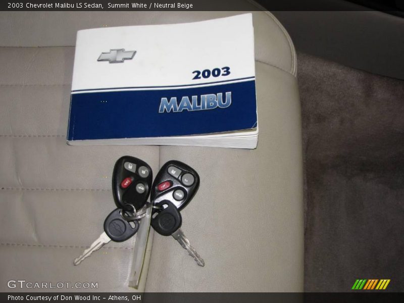 Summit White / Neutral Beige 2003 Chevrolet Malibu LS Sedan