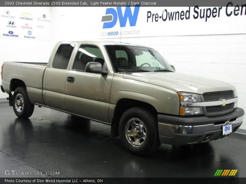 Light Pewter Metallic / Dark Charcoal 2003 Chevrolet Silverado 1500 Extended Cab