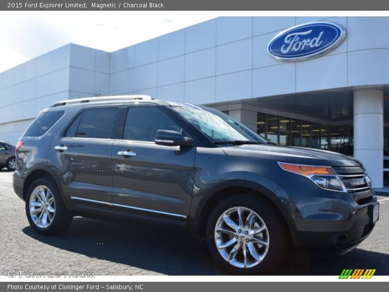 Magnetic / Charcoal Black 2015 Ford Explorer Limited