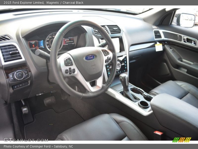 Magnetic / Charcoal Black 2015 Ford Explorer Limited