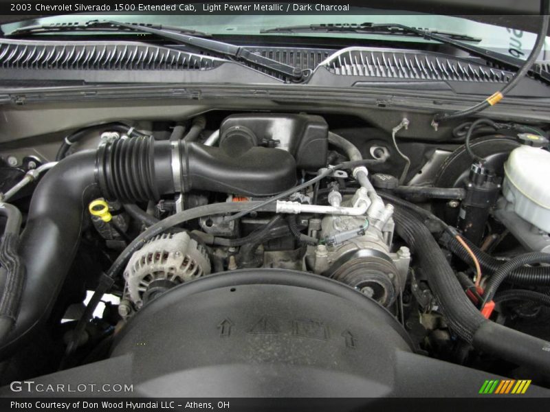 Light Pewter Metallic / Dark Charcoal 2003 Chevrolet Silverado 1500 Extended Cab