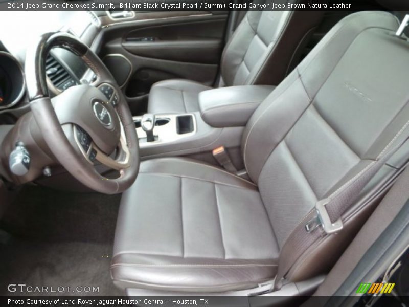 Front Seat of 2014 Grand Cherokee Summit