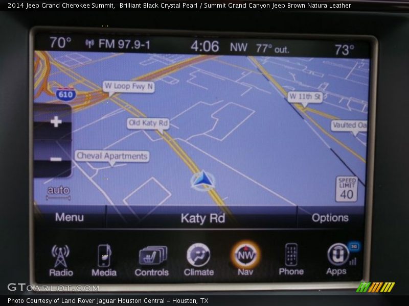 Navigation of 2014 Grand Cherokee Summit