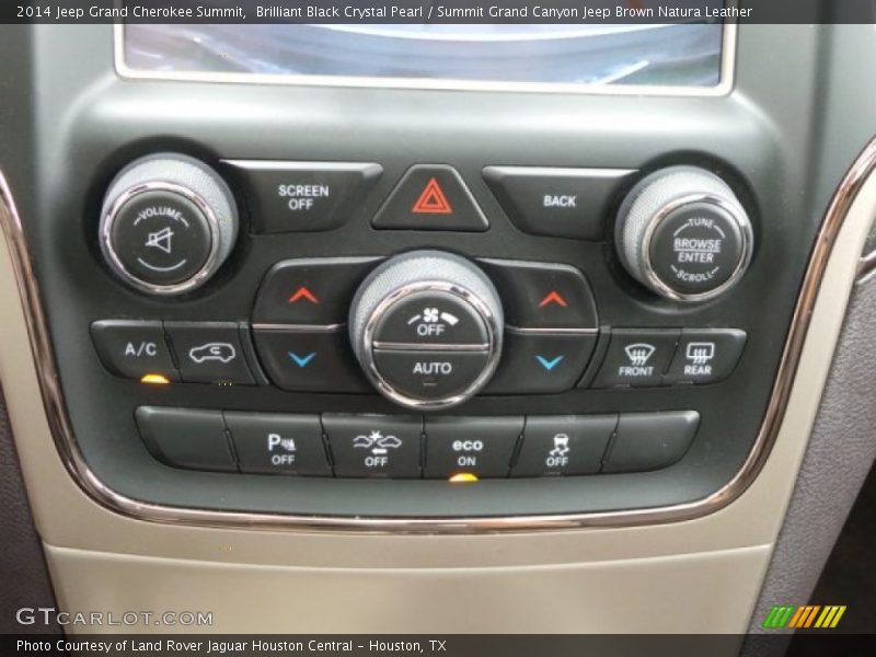 Controls of 2014 Grand Cherokee Summit
