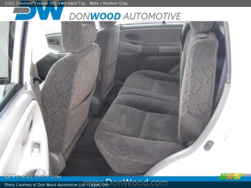White / Medium Gray 2003 Chevrolet Tracker ZR2 4WD Hard Top