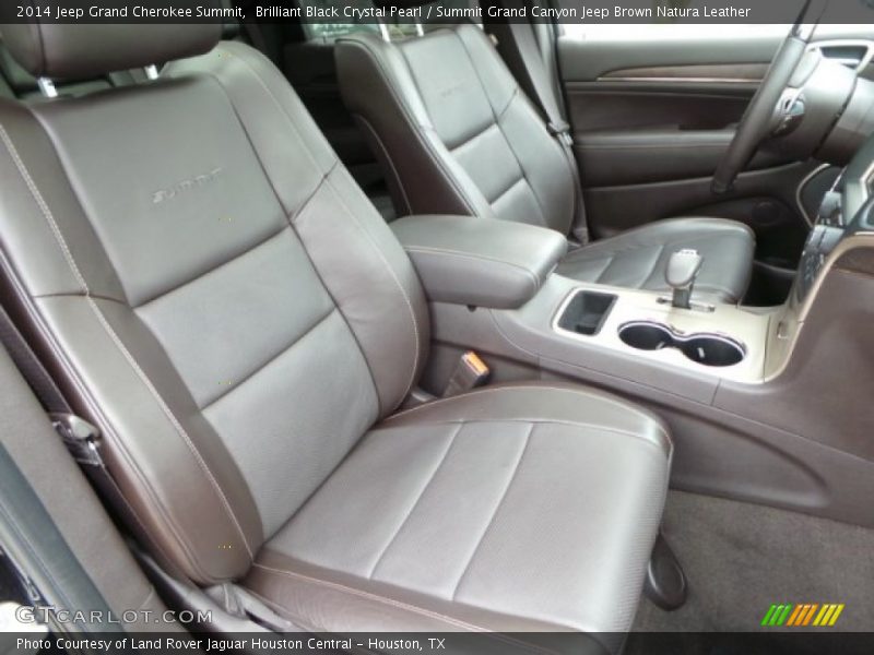 Front Seat of 2014 Grand Cherokee Summit