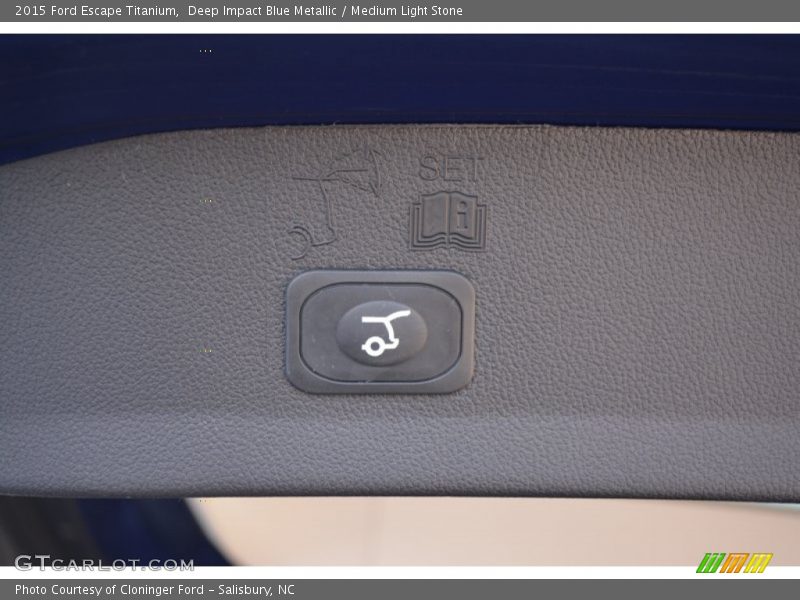 Deep Impact Blue Metallic / Medium Light Stone 2015 Ford Escape Titanium
