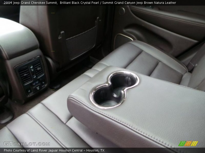 Brilliant Black Crystal Pearl / Summit Grand Canyon Jeep Brown Natura Leather 2014 Jeep Grand Cherokee Summit