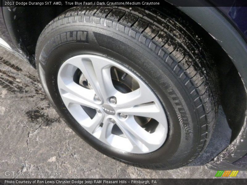 True Blue Pearl / Dark Graystone/Medium Graystone 2013 Dodge Durango SXT AWD