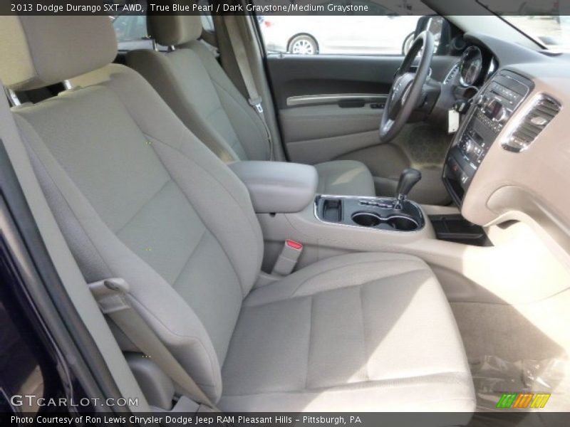 True Blue Pearl / Dark Graystone/Medium Graystone 2013 Dodge Durango SXT AWD