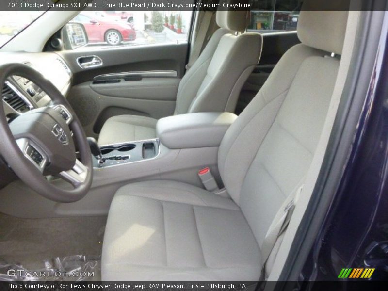 True Blue Pearl / Dark Graystone/Medium Graystone 2013 Dodge Durango SXT AWD