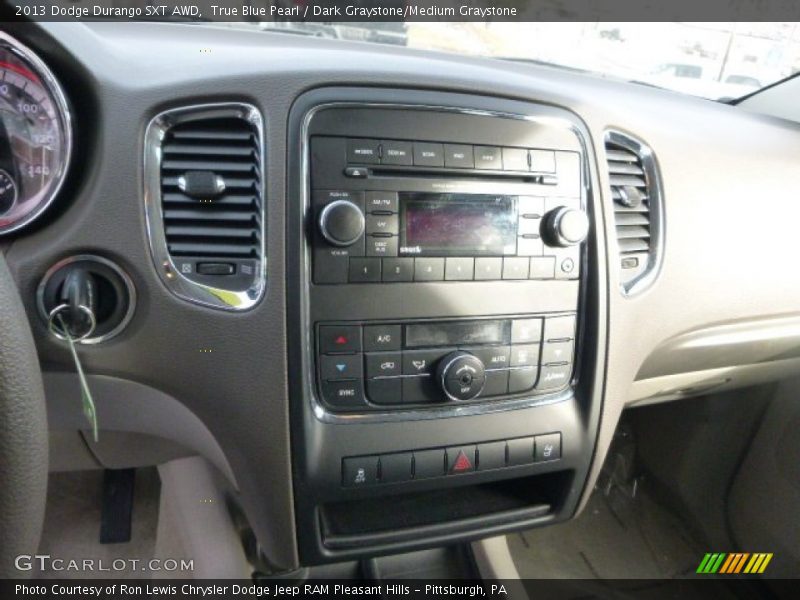 True Blue Pearl / Dark Graystone/Medium Graystone 2013 Dodge Durango SXT AWD