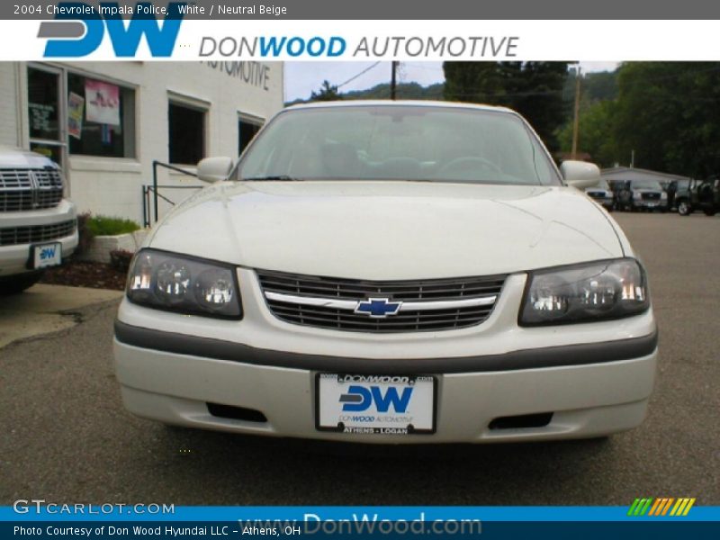 White / Neutral Beige 2004 Chevrolet Impala Police