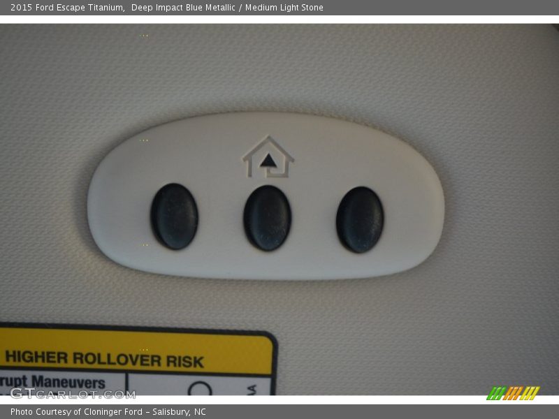 Deep Impact Blue Metallic / Medium Light Stone 2015 Ford Escape Titanium
