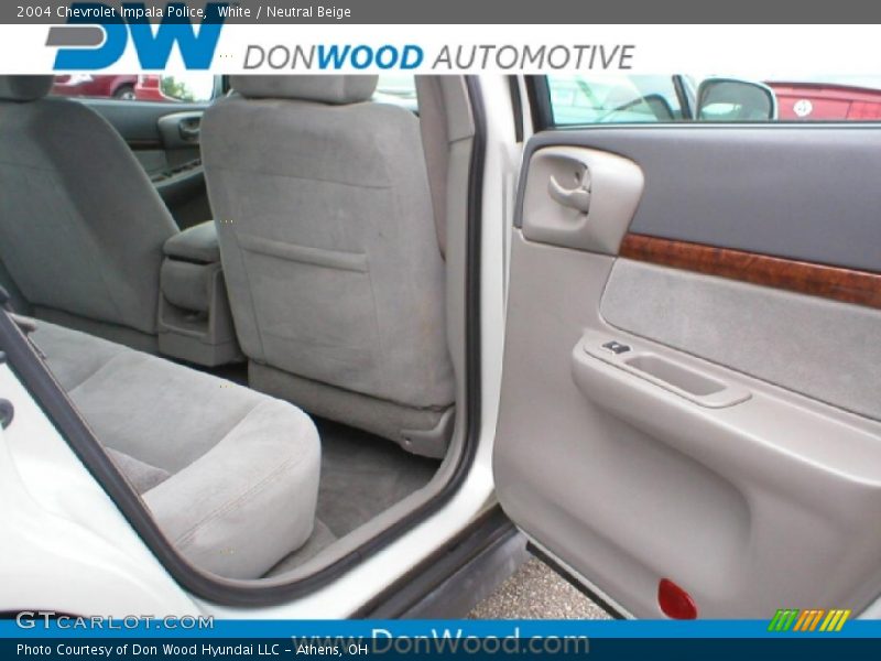 White / Neutral Beige 2004 Chevrolet Impala Police