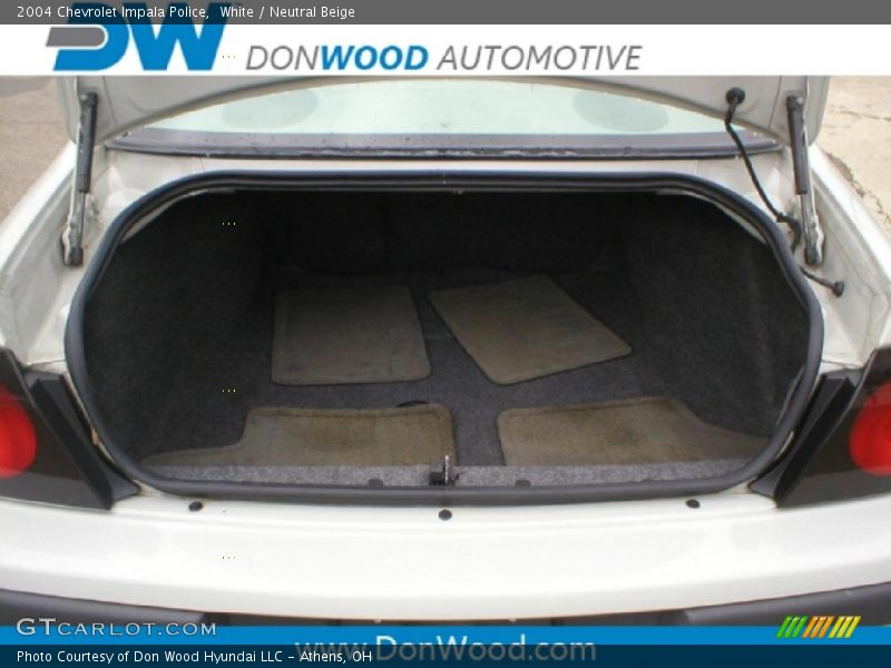 White / Neutral Beige 2004 Chevrolet Impala Police